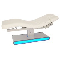 Nush SPA and beauty table: Electric with three motors and interchangeable colored LED lighting on the base Nush SPA and beauty table: Electric with three motors and interchangeable colored LED lighting on the base